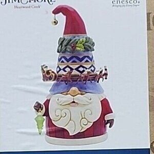 Jim Shore Heartwood Creek 'Merriment Full Circle' Gnome with Sleigh Hat 6012955
